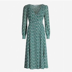 Reformation Green Susanna Dress Size S